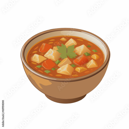 pumpkin soup in a bowl