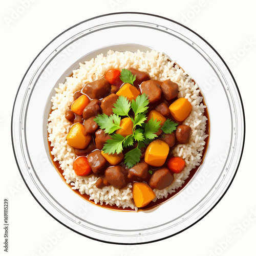 beef stew with potatoes and vegetables