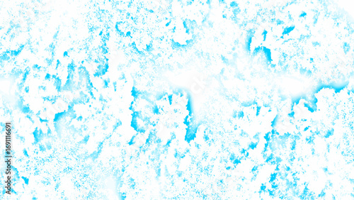 Bright abstract background featuring icy blue and white textures. Frozen crystalline surfaces or frosted patterns. Cold, snowy, and wintry atmosphere with organic spread across the canvas.