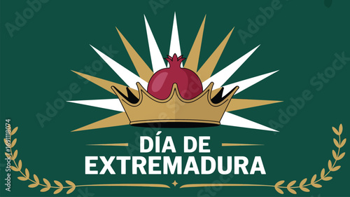 Día de Extremadura Spain Regional Holiday Celebration Design
