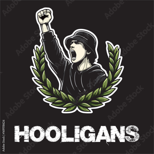 A Vector Illustrator Ultras hooligan Football Fans Logo