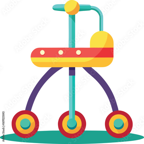 Baby walker isolated on transparent background