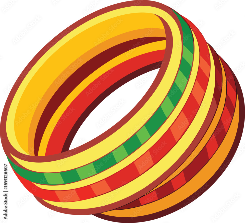Obraz premium Abstract colorful bangles