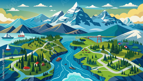 Kluane / Wrangell–St. Elias / Glacier Bay / Tatshenshini-Alsek, Canada-USA – interconnected protected landscapes with immense glaciers, towering peaks, and wilderness corridors bridging international 