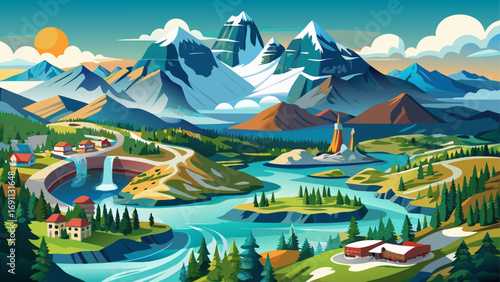 Kluane / Wrangell–St. Elias / Glacier Bay / Tatshenshini-Alsek, Canada-USA – interconnected protected landscapes with immense glaciers, towering peaks, and wilderness corridors bridging international 