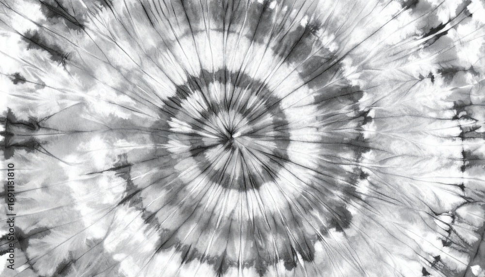 Fototapeta premium Shibori tie dye radial background set.