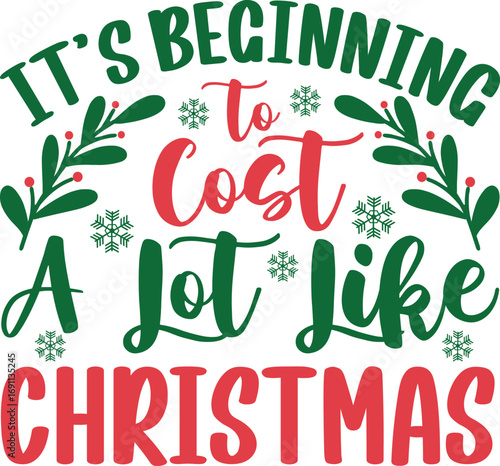 Funny Christmas vector t-shirt design 