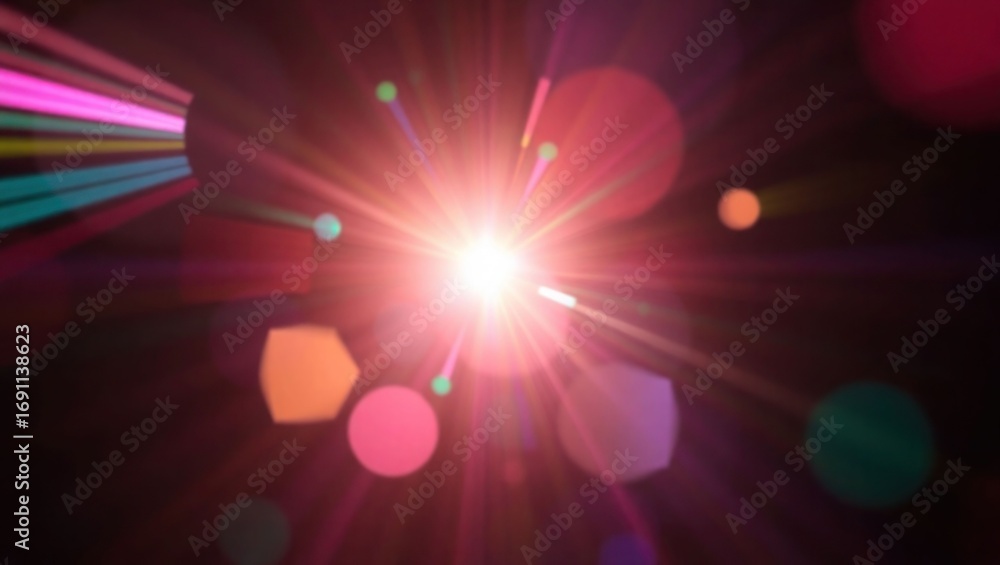 Obraz premium disco lights background