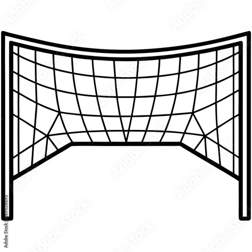 Soccer goal net outline vector, a modern goal net icon art design, black vector soccer outline, a modern soccer icon art design, black vector of a goal net, simple goal net art, a goal net isolated