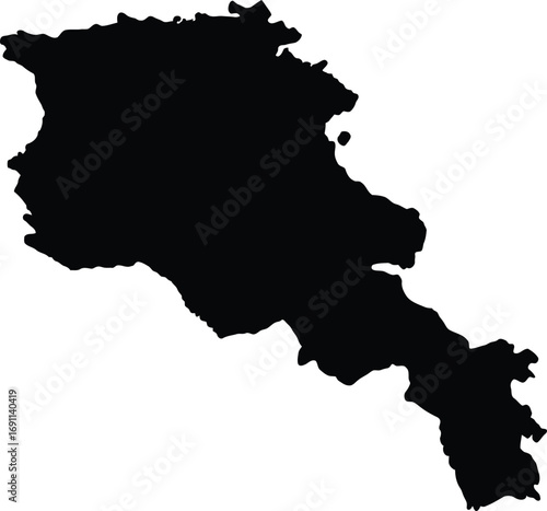 Scalable armenia map vector graphic perfect for general use and eps exports