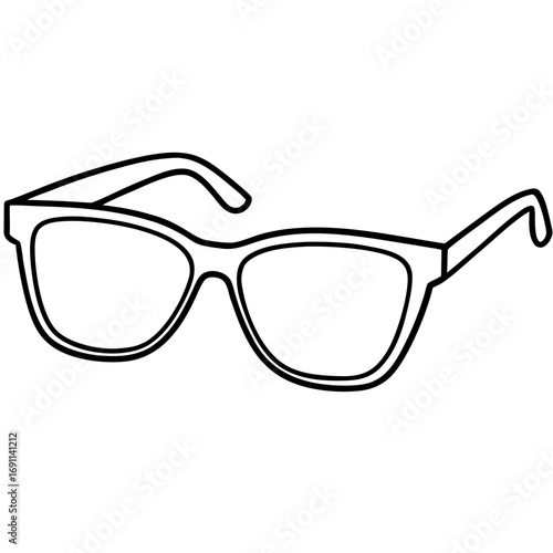 Sunglass outline vector, a modern summer sunglass icon art design, black vector of sunglass, simple sunglass art, sunglass isolated