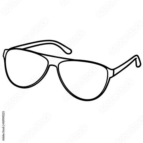 Sunglass outline vector, a modern summer sunglass icon art design, black vector of sunglass, simple sunglass art, sunglass isolated