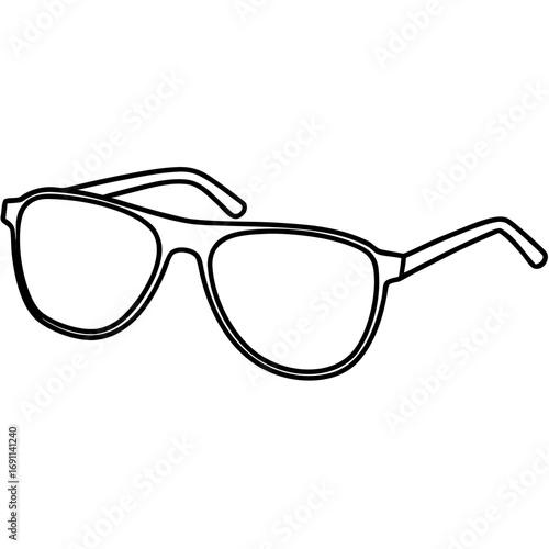 Sunglass outline vector, a modern summer sunglass icon art design, black vector of sunglass, simple sunglass art, sunglass isolated
