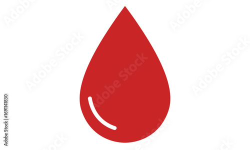 Promotional Blood Donor Graphic with Red Blood Drop