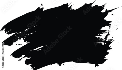 Bold abstract motion background with a rough dried brush texture in vibrant cmyk colors