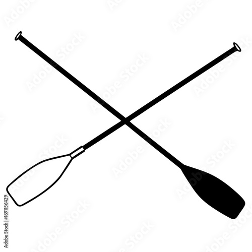 Paddle vector, a modern paddle icon art design, black vector of a paddle outline, simple paddle art, a set of paddle icons isolated