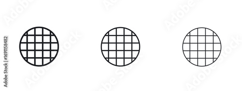 Stroopwafel cookies icon logo vector template. Simple style icons