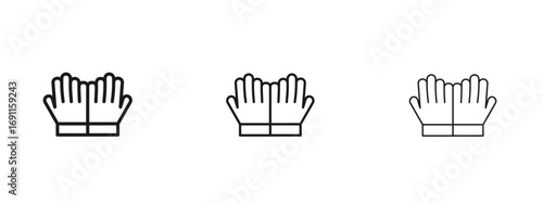 Pray icon logo vector template. Simple style icons