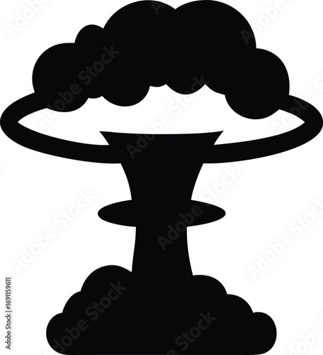Stylized Black Silhouette of a Person Playing a Guitar on a White Background musician music