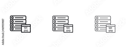 Master data icon logo vector template. Simple style icons