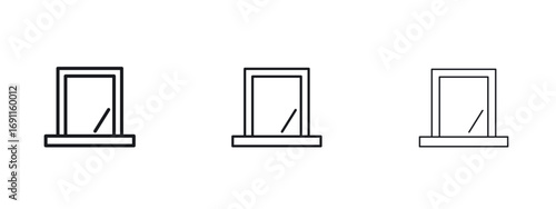 Makeup mirror icon logo vector template. Simple style icons