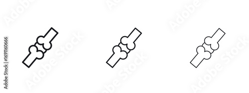 Herniated disc icon logo vector template. Simple style icons