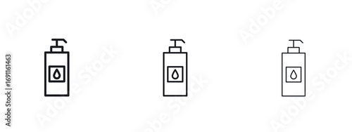 Face cleanser icon logo vector template. Simple style icons