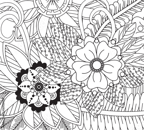 Stationery floral design for adults and kids 