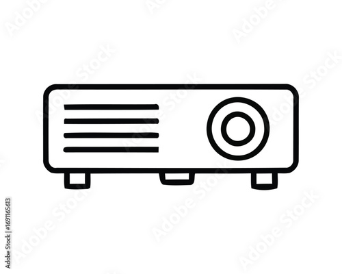 Vector illustration of projector icon
