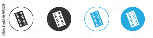 Oral contraception icon vector design pack. symbol logo.