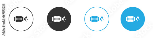 Muslim drum icon vector design pack. symbol logo.