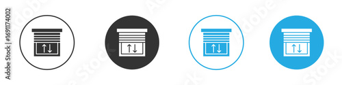 Jalousie icon vector design pack. symbol logo.