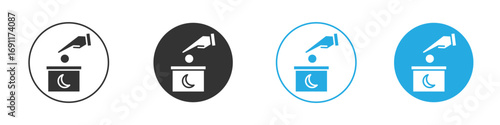 Infaq icon vector design pack. symbol logo.