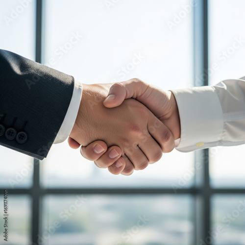 handshake between two businessmen