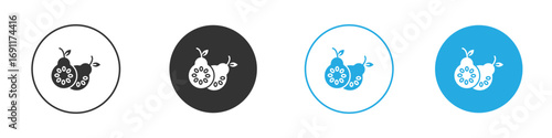 Guava icon vector design pack. symbol logo.