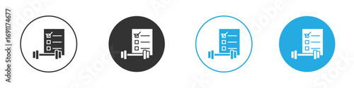 Fitness plan icon vector design pack. symbol logo.