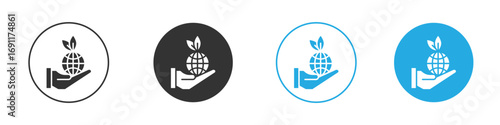 Environment protection icon vector design pack. symbol logo.