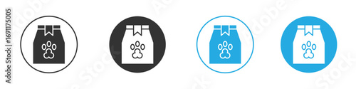 Dog food icon vector design pack. symbol logo.