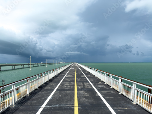 old seven miles bridge in Key West, Florida