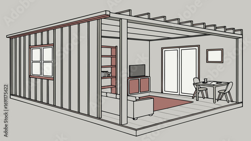 Shipping Container House inside view and outside view, 3D Images of Modern Shipping Container Houses
