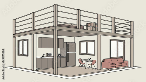 Shipping Container House inside view and outside view, 3D Images of Modern Shipping Container Houses