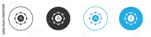 Antioxidant icon vector design pack. symbol logo.