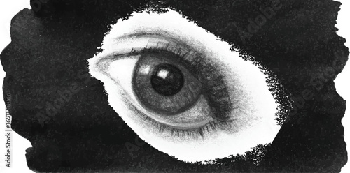 Abstract Mental Health Illustration Depicting Emotional Turmoil and Psychological Struggle