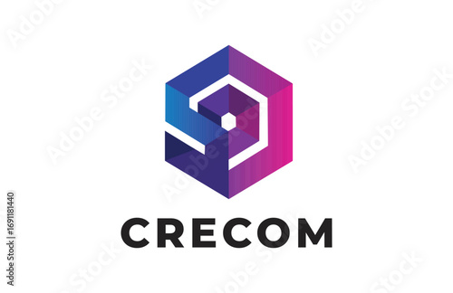 Creative Hexagon Shape Logo Template