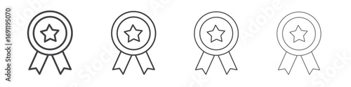 Accreditation icons vector graphics for web designs