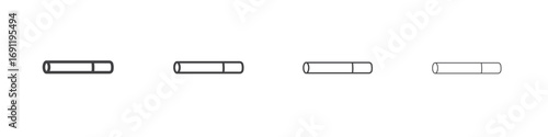 Cigarette icons vector graphics for web designs