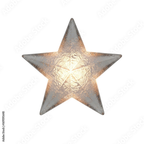 Vector art of glittery star decoration light
