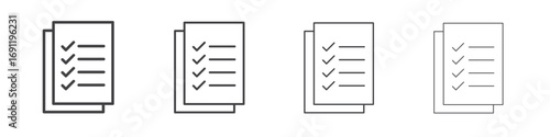 Todo list icons vector graphics for web designs