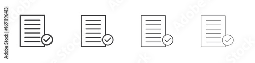 Survey icons vector graphics for web designs