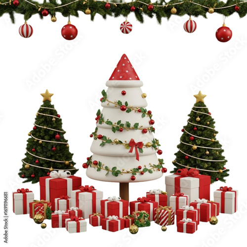 Fifty percent off sale announcement isolated on white background